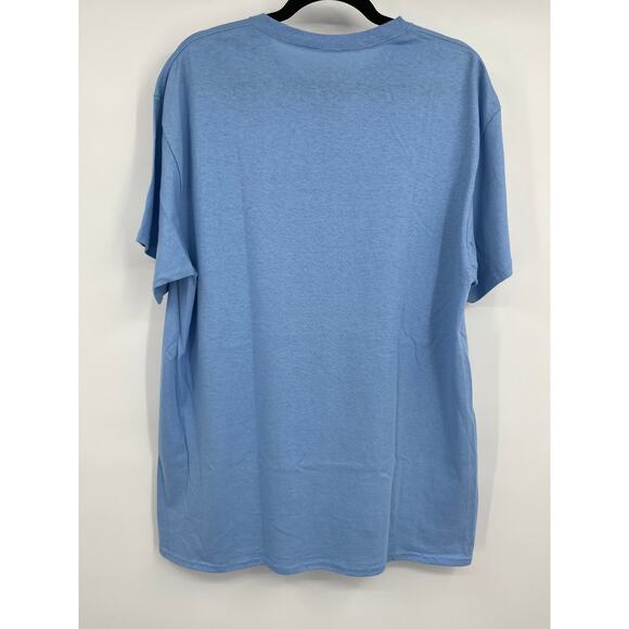 The Young and Wild Savage Blue Graphic TShirt Short Sleeve Mens Size Large NEW - Picture 8 of 8